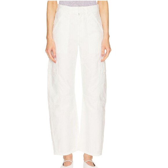 Citizens of Humanity Marcelle Low Slung Easy Cargo Barrel Pants Pashmina Size 24 - Picture 2 of 5